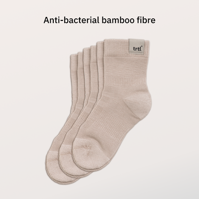 TRTL QUARTER CREW SOCKS